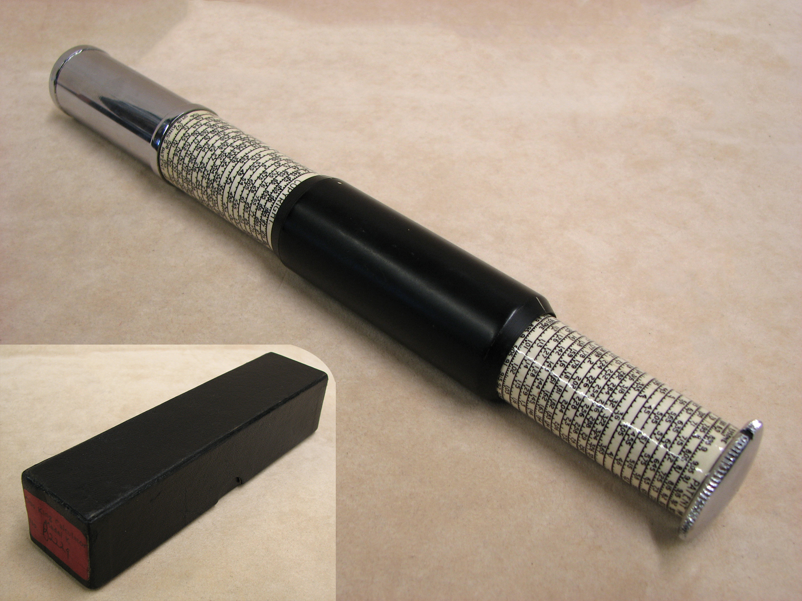 1970's Otis King Model K type C cylindrical slide rule 